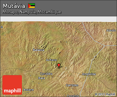 Satellite 3D Map of Mutávia