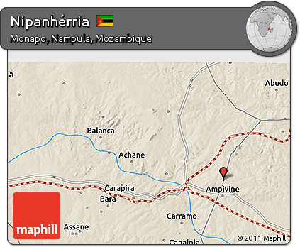 Shaded Relief 3D Map of Nipanhérria