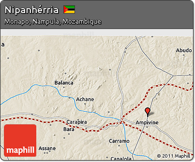 Shaded Relief 3D Map of Nipanhérria