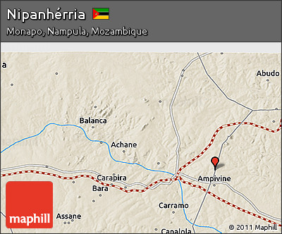 Shaded Relief 3D Map of Nipanhérria