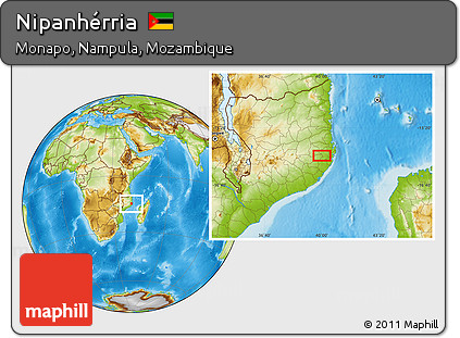 Physical Location Map of Nipanhérria