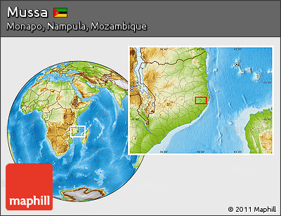 Physical Location Map of Mussa