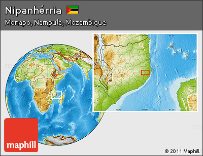 Physical Location Map of Nipanhérria