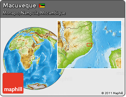 Physical Location Map of Macuveque