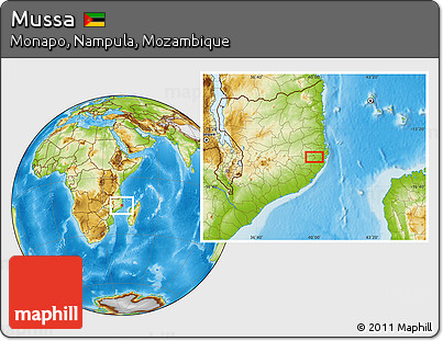 Physical Location Map of Mussa