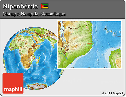 Physical Location Map of Nipanhérria