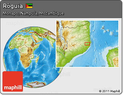 Physical Location Map of Rôguia
