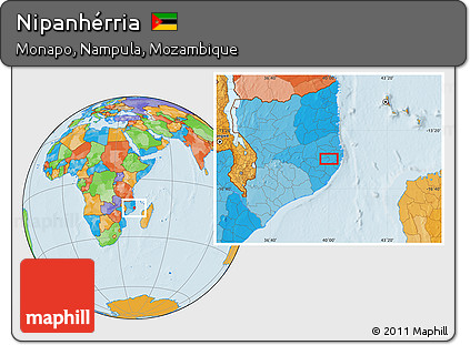 Political Location Map of Nipanhérria