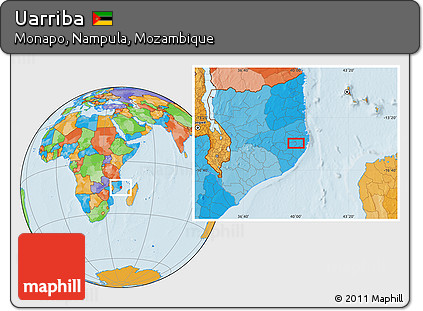 Political Location Map of Uarriba