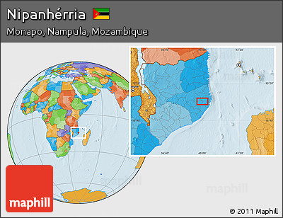 Political Location Map of Nipanhérria