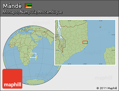 Savanna Style Location Map of Mândè