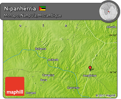 Physical Map of Nipanhérria