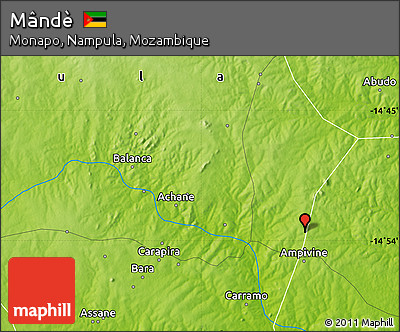 Physical Map of Mândè