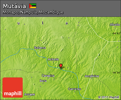 Physical Map of Mutávia