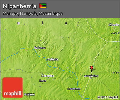Physical Map of Nipanhérria