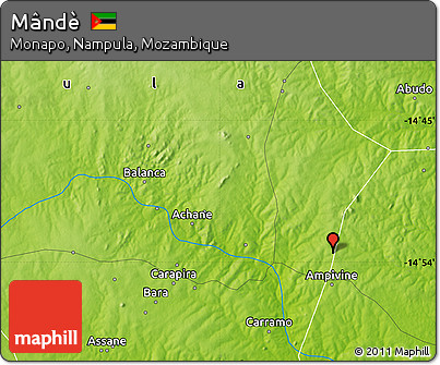 Physical Map of Mândè