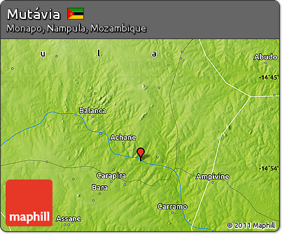 Physical Map of Mutávia