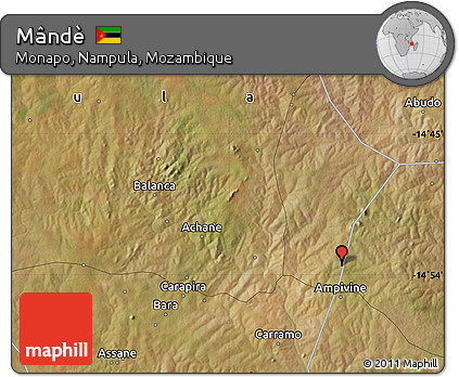 Satellite Map of Mândè
