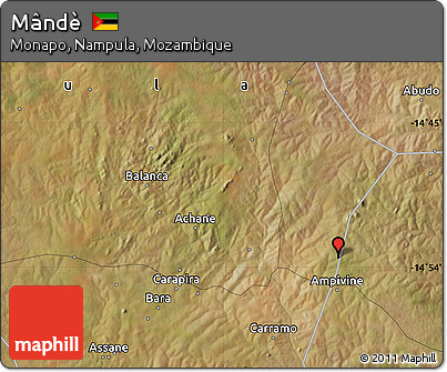 Satellite Map of Mândè