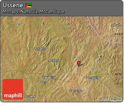 Satellite Map of Ussene