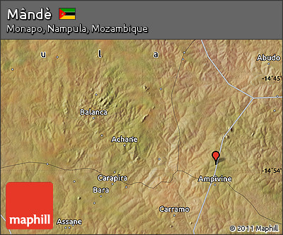 Satellite Map of Mândè