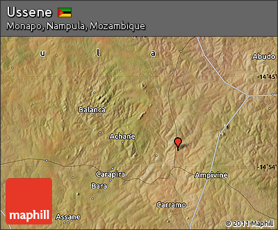 Satellite Map of Ussene