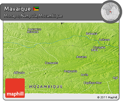 Physical Panoramic Map of Mavaique