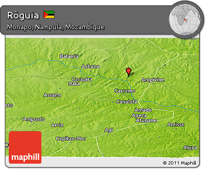 Physical Panoramic Map of Rôguia