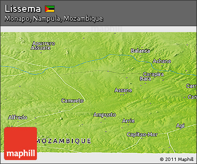 Physical Panoramic Map of Lissema