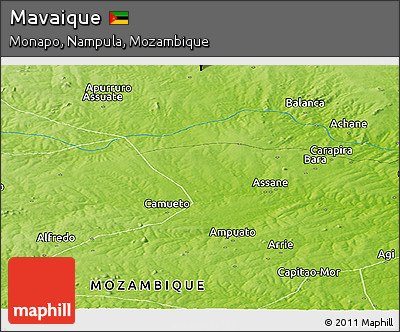 Physical Panoramic Map of Mavaique