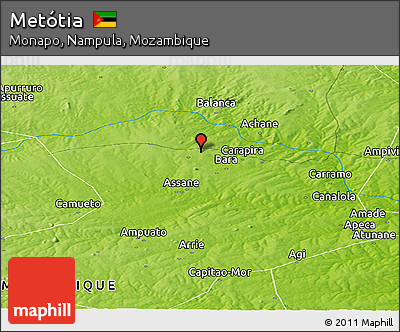 Physical Panoramic Map of Metótia