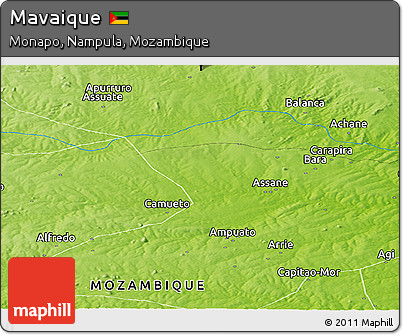 Physical Panoramic Map of Mavaique