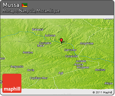 Physical Panoramic Map of Mussa