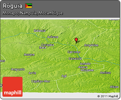 Physical Panoramic Map of Rôguia