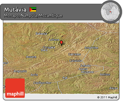 Satellite Panoramic Map of Mutávia
