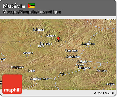 Satellite Panoramic Map of Mutávia