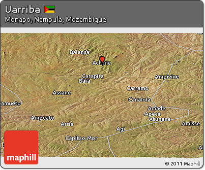 Satellite Panoramic Map of Uarriba