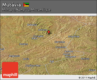 Satellite Panoramic Map of Mutávia