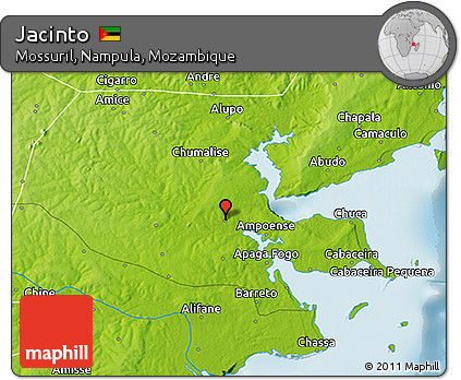 Physical 3D Map of Jacinto