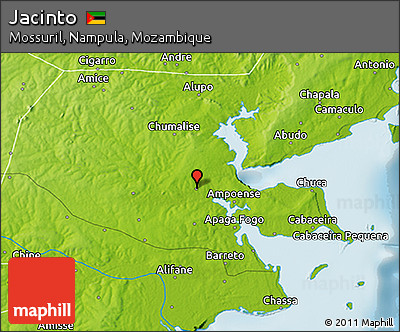 Physical 3D Map of Jacinto
