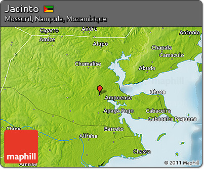 Physical 3D Map of Jacinto