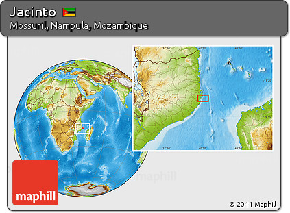 Physical Location Map of Jacinto