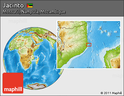 Physical Location Map of Jacinto