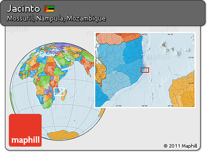 Political Location Map of Jacinto