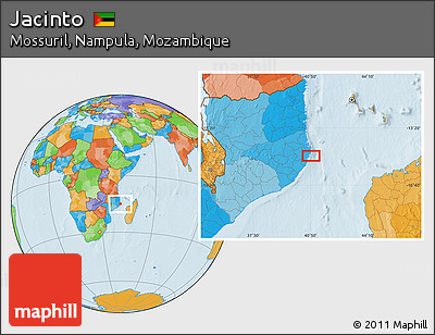 Political Location Map of Jacinto