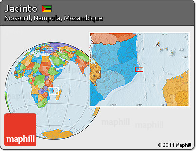 Political Location Map of Jacinto