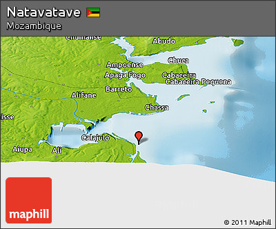 Physical Panoramic Map of Natavatave