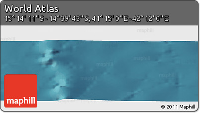 Satellite Panoramic Map of the Area around 14° 56' 57" S, 41° 43' 30" E
