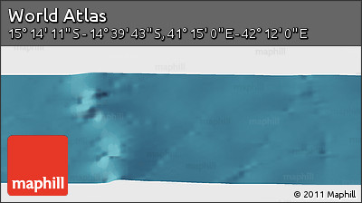 Satellite Panoramic Map of the Area around 14° 56' 57" S, 41° 43' 30" E