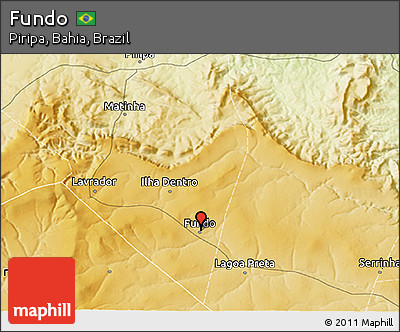 Physical 3D Map of Fundo